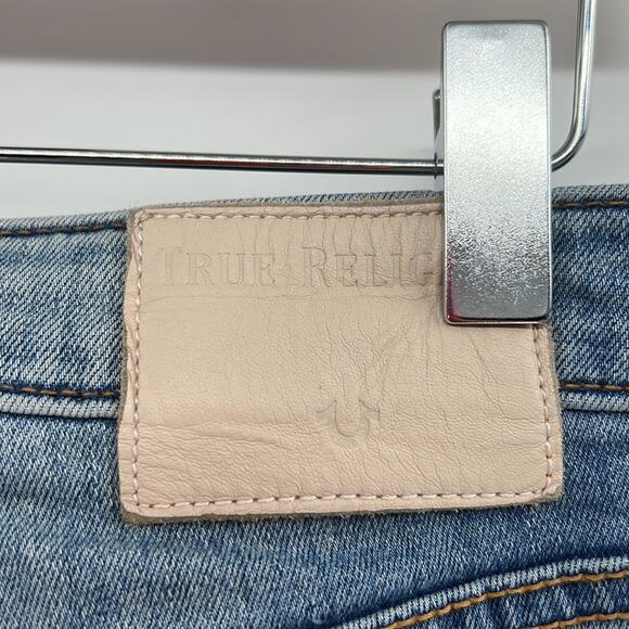 True Religion High Waist Stove Pip Patched Jeans - 27 - Picture 8 of 10